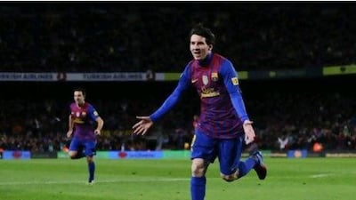 Lionel Messi, who broke Barcelona's goal scoring record this week, and his Catalan teammates have been sending signals to Syrian gun smugglers with their fluid football, according to a pro-government television channel.