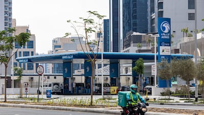 An Adnoc Distribution fuel station in Business Bay, Dubai. Bloomberg