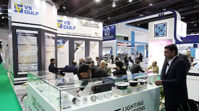 The Middle East Electricity exhibition brought more than 1,500 companies from across the world to the Dubai World Trade Centre this week. Pawan Singh / The National
