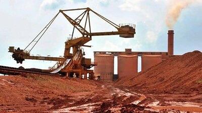 Bauxite is processed at Guinea's largest mining firm, CBG, north of the capital Conakry. Georges Gobet / AFP