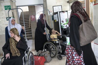 Palestinian patients at the Augusta Victoria Hospital in East Jerusalem.