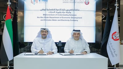 Ewec and Added will develop proposals to attract new investment for sustainable factories in Abu Dhabi. Photo: Ewec