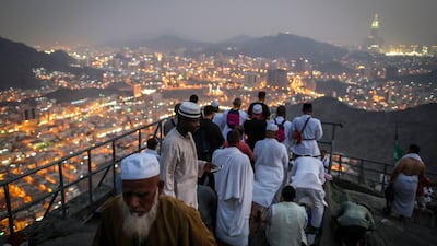 Muslim worshippers visit Mount Al-Noor where the Prophet Mohammed received the first words of the Quran in Mecca, Saudi Arabia. Mast Irham / EPA
