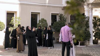 An architectural walk on Saturday explored spaces of coexistence around Al Qasimiyah neighborhood in Sharjah. The journey followed the path of the recently launched publication 'In Search if Spaces of Coexistence: An Architect’s Journey'. Photo: Reem Mohammed/The National