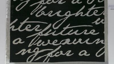 They were woven using indigenous Afghan wool bought from nomads in western and central Afghanistan, explains Maywand Jabarkhyl. “The reason we use Afghan wool is to ensure that the benefits are felt by those most difficult to reach, and that the product is made in Afghanistan by Afghans.”