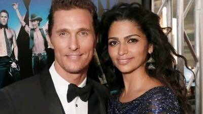 Matthew McConaughey and Camila Alves. Todd Williamson / AP