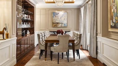 The formal dining room