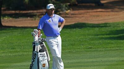 Lee Westwood during the opening round of the Omega Dubai Desert Classic. Stringer / EPA