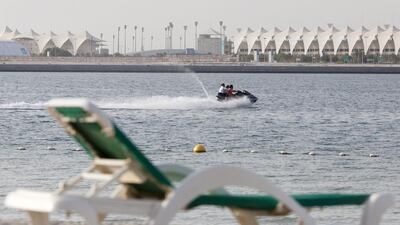 Residents living in the Al Raha Beach area of Abu Dhabi say they are sick of the noise of jet skiers. Christopher Pike / The National