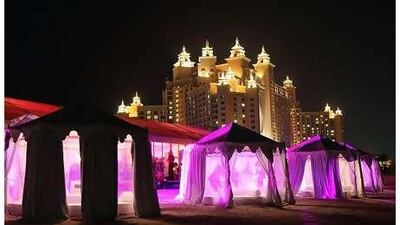 The Ramadan tent at Atlantis The Palm in Dubai. As Ramadan starts in early August, it is expected to have a big impact on the hotel sector.