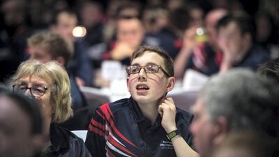 Competitors received messages of support via video link from celebrities and sports stars. Pete Maclaine / i-Images