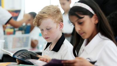 Children should develop good reading habits from a young age to encourage life-long learning. Christopher Pike / The National