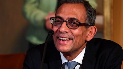 Abhijit Banerjee won the Nobel Prize in Economic Sciences in 2019. AFP.