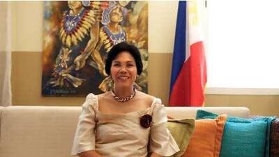 Grace Princesa showcased furniture and other goods made of abaca at her residence.
