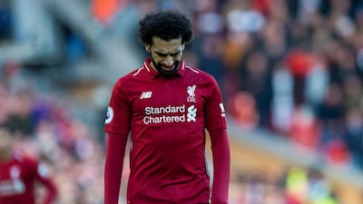 Salah has been labelled a one-season wonder after a four-match goal drought. EPA