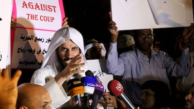 Kuwaiti cleric Shafi Al Ajmi on August 14, 2013 in Kuwait City. Yasser AL Zayyat / AFP Photo