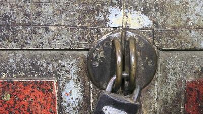 Stall 104 at Crawford Market is closed for business, for the meantime. Subhash Sharma for The National