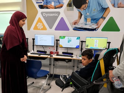 A child uses the Jade app, an AI-powered platform designed to support neurodivergent children through personalised educational and cognitive development activities.