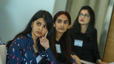 Students spent at least a day with top business leaders, learning how to juggle competing demands and communicate in the workplace. Courtesy: CEOx1Day / Odgers Berndtson Middle East