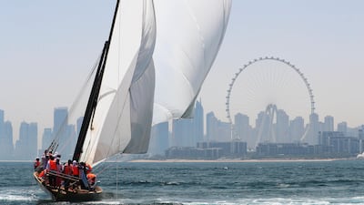 Al Gaffal boat race in Dubai. WAM