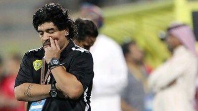 Maradona failed to bring any silverware to Al Wasl in the last season since taking over.