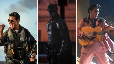 Draw inspiration from Tom Cruise in 'Top Gun: Maverick'; Robert Pattinson as Batman in 'The Batman' and Austin Butler as the titular character in 'Elvis'. Photo: Paramaount Pictures, Warner Bros Pictures