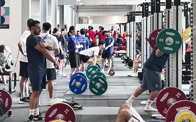 More than 1,200 pieces of equipment have been spread across 29 training centres in the Village. Photo: Technogym