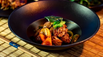 Stir-fried beef tenderloin at the Saigon Social brunch