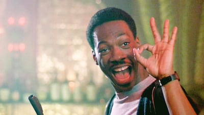 Eddie Murphy has proudly sported his moustache for his whole career. We can't find a picture of him without it. Courtesy Paramount Pictures