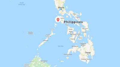 The Mindoro strait where a plane carrying Saudi citizen Abdullah Al Sharif and his Filipino flying instructor crashed.