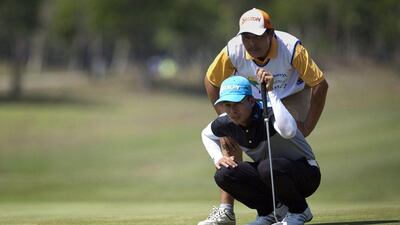 Myanmar professional golfer Aung Win. Ye Aung Thu / AFP