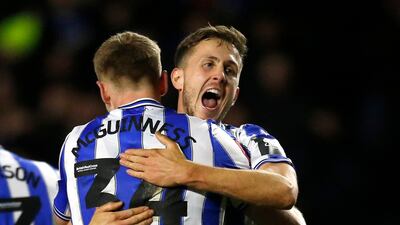 Sheffield Wednesday's Will Vaulks and Mark McGuinness celebrate. Reuters