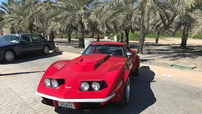 A classic Chevrolet Corvette at Khalifa Park. Adam Workman / The National