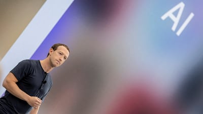 Meta chief executive Mark Zuckerberg talked about 'a major AI acceleration'. Reuters