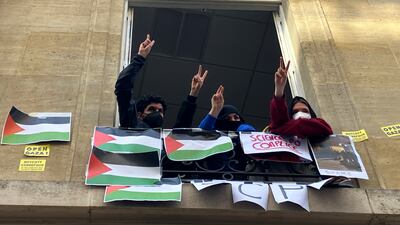 Students at the prestigious university in Paris resumed pro-Palestinian protests on Friday, days after French police broke up a demonstration, inspired by Gaza solidarity encampments at campuses around the US. AP