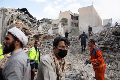 Buildings destroyed by air strikes in Iran. The impact of the war is being felt around globe. Getty Images