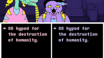 Undertale features time travel, secret characters and video game-bending metaphysics. Courtesy Toby Fox