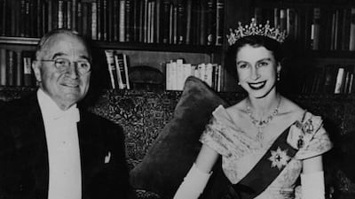 Queen Elizabeth with US president Harry S Truman. Photo: US National Archive