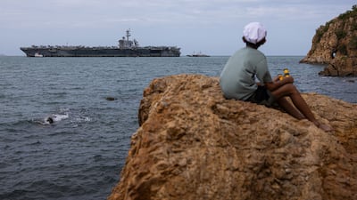The ship approaches Laem Chabang, a brief reprieve for the crew from a nine-month deployment marked by concerns over deteriorating conditions on board. Bloomberg