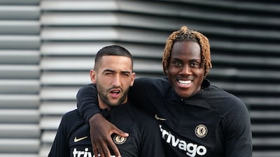 Chelsea's Hakim Ziyech and Trevoh Chalobah. PA