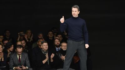Designer Paul Surridge after a Z Zegna runway show in 2014. Photo by Tullio M Puglia / Getty Images