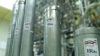 This file handout picture released by Iran's Atomic Energy Organisation on November 4, 2019, shows shows the atomic enrichment facilities at Natanz nuclear power plant, 300 kilometres south of the capital Tehran. AFP Photo/ Atomic Energy Organisation of Iran
