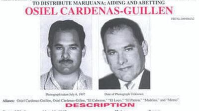 2A47J5H FBI Wanted Poster - Osiel Cardenas Guillen.