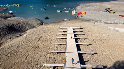 A drought dried up lakes in France last summer and the winter has brought a renewed dry spell. AFP