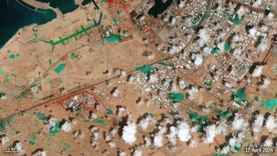 DXB flood satellite