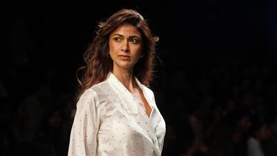 Designer Sneha Arora sent out a number of cool and casual loungewear pieces. EPA