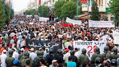 Protesters in Morocco demanding change this month. The Arab Spring is stil big news, and the DFI’s Harrer Harrer programme aims to find some of the stories behind the headlines.