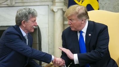 US President Donald Trump welcomed Burch home after he was held by Yemeni rebels for a year and a half. Bloomberg