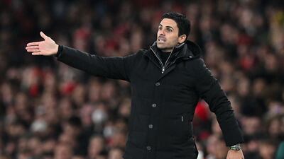Arsenal manager Mikel Arteta. AFP