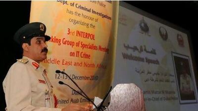 Major General Khamis al Mazeina, the deputy chief of Dubai Police, said conservative values have prevented sexual cyber crime from occuring in the emirate. Courtesy Dubai Police